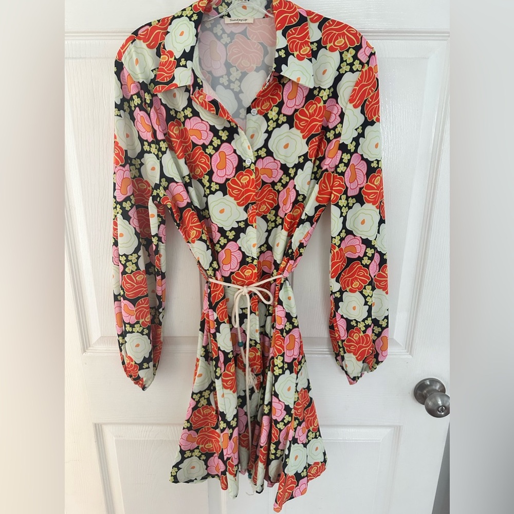 Sunday Up mini tie dress